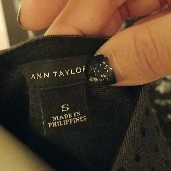 Ann Taylor Small Polka Dot Blouse - Picture 2 of 3